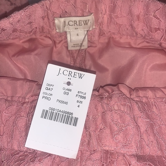 J. CREW Blush Pink Lace Ankle Pants - Picture 5 of 11